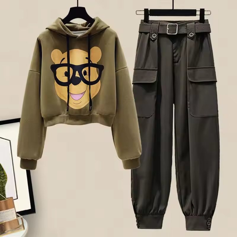 Boutique Wholesale Autumn New Knitted Cardigan Long Sleeve Round Neck Colored Casual Pants Women's Set