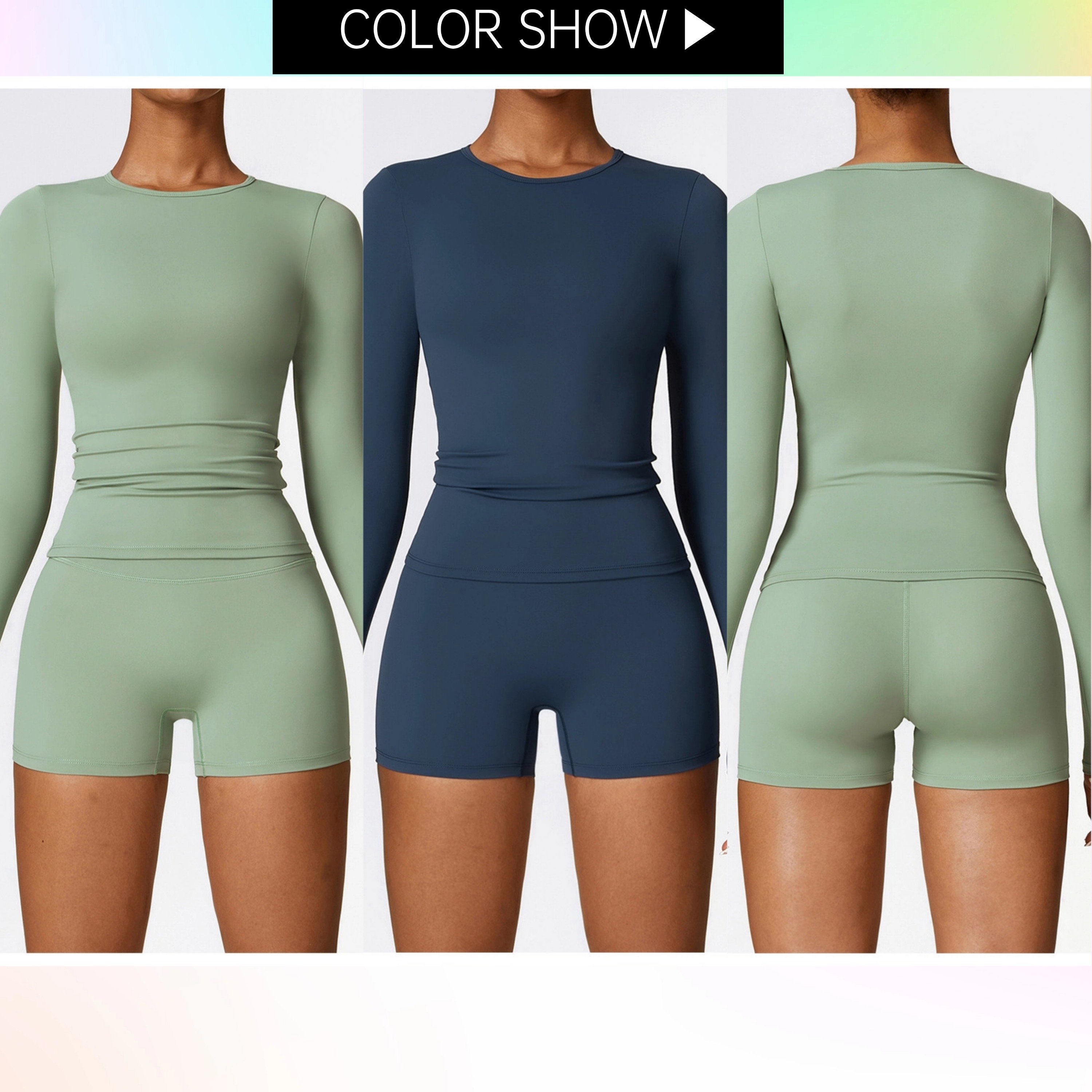 2pieces Sets Fashion women seamless gym wear women workout tracksuit active wear gym fitness set