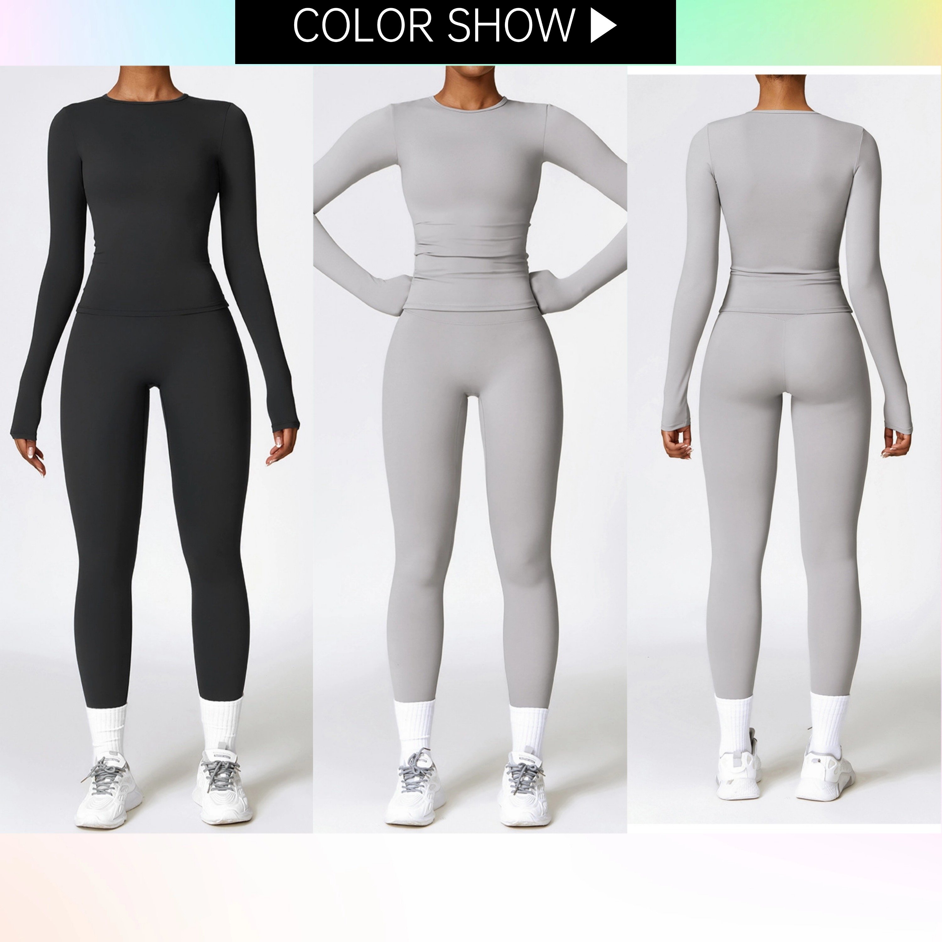 2pieces Sets Fashion women seamless gym wear women workout tracksuit active wear gym fitness set