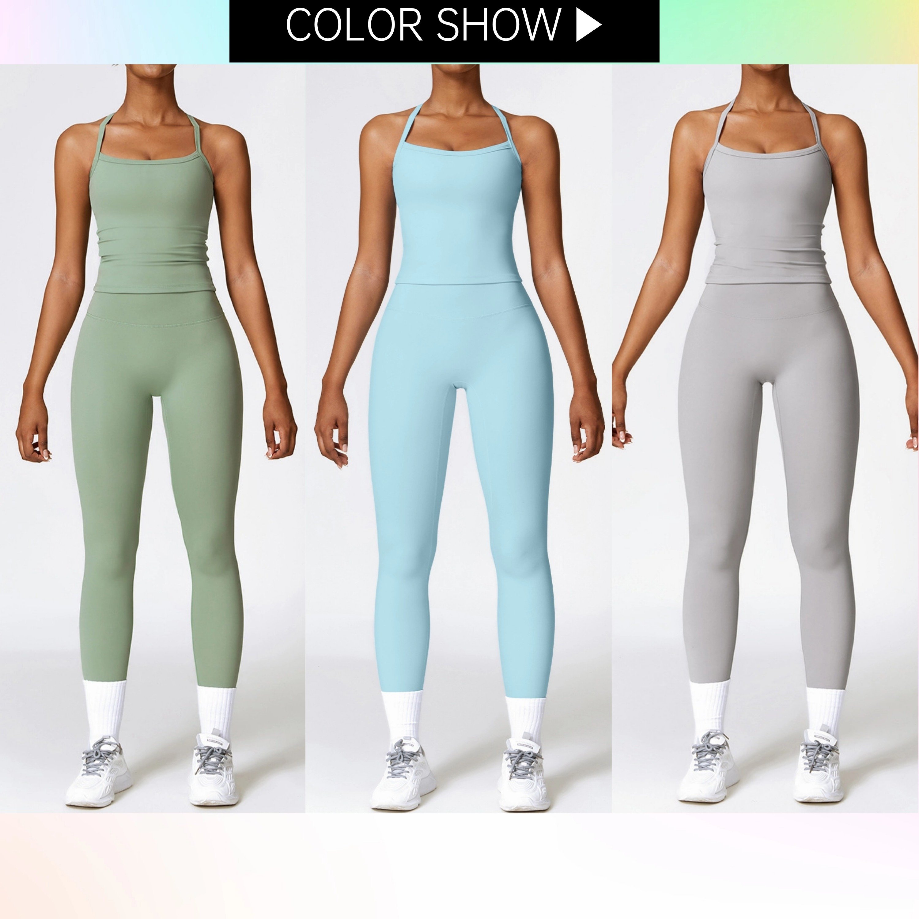 2pieces Sets Fashion women seamless gym wear women workout tracksuit active wear gym fitness set