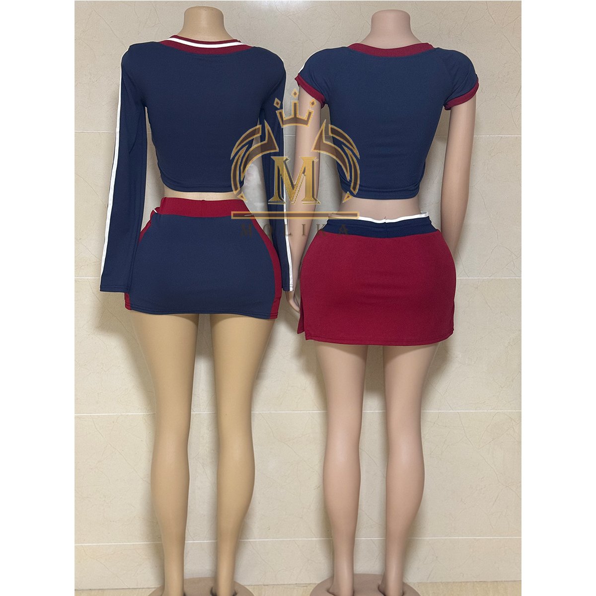 New Trendy Women Cute Sets Print Jersey Shirts Crop + Skirt Shorts 2 Piece Sets Girls Y2K Two Piece Jersey Shorts Sets For Women