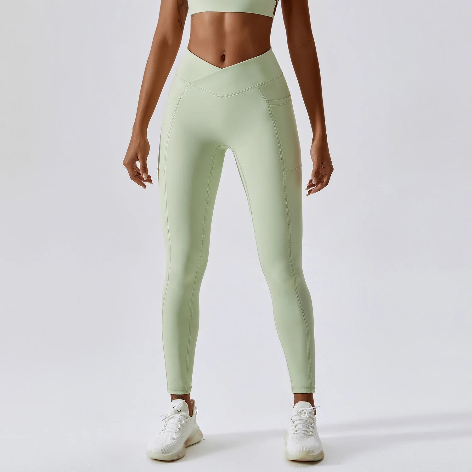 Women Halter Top Cross High Waist Yoga Suit Lady Beauty Back Bra Scrunch butt Tights Gym Bodysuit Female Crop Loose Sports Shirt