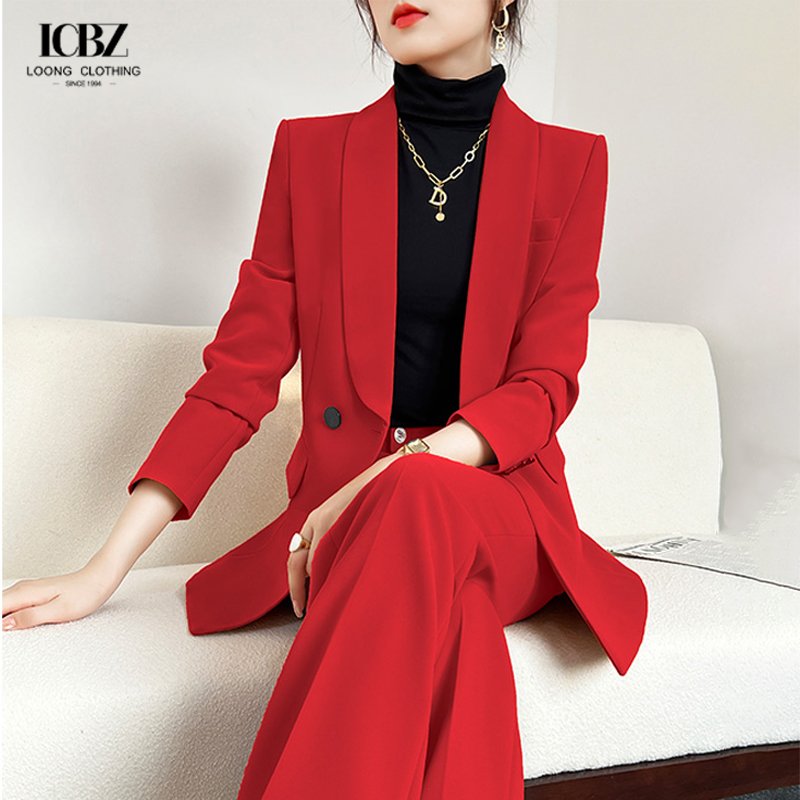 High Cut V-Neck White Business Formal Pants Suits Office Luxury Women Casual Formal Suit For Women
