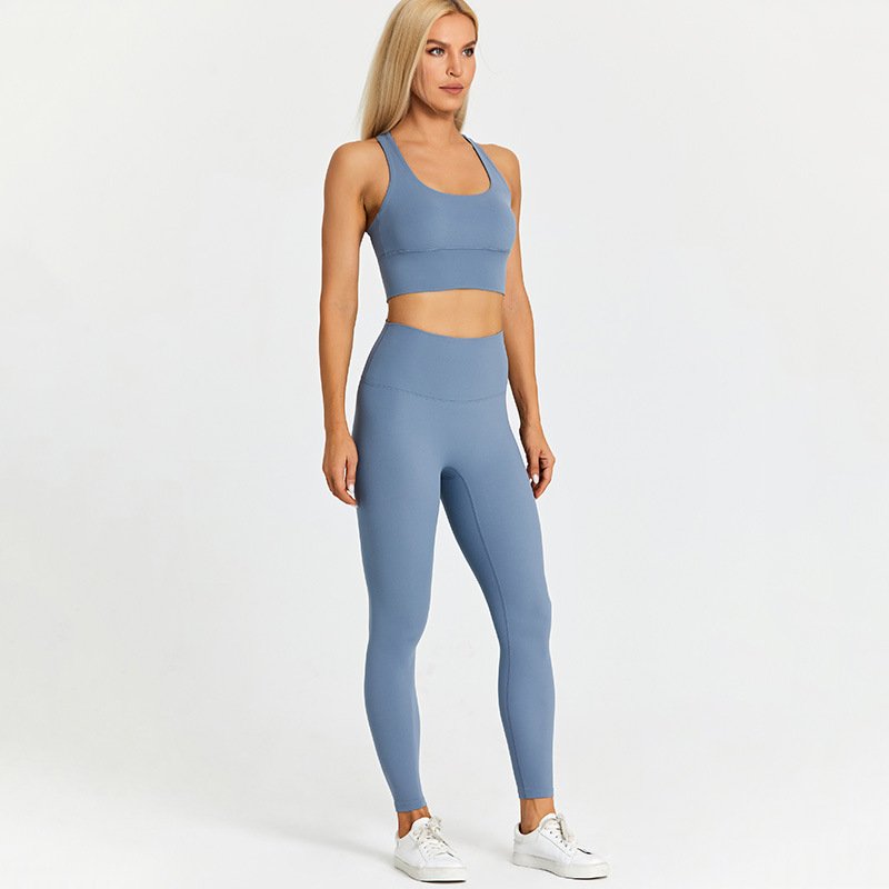 Female Leggings Bra Set 2023 High Quality Women's Activewear Workout 4 way stretch 75% Nylon 25% spandex polyamide elastane