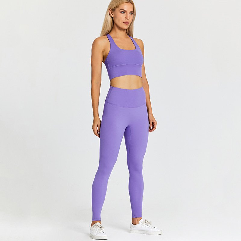 Female Leggings Bra Set 2023 High Quality Women's Activewear Workout 4 way stretch 75% Nylon 25% spandex polyamide elastane