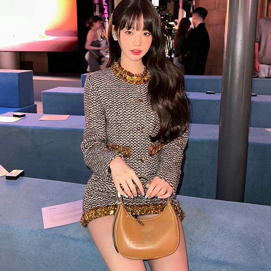 Winter New Heavy Industry High sense Versatile Fashion Little Fragrance Celebrity Suit
