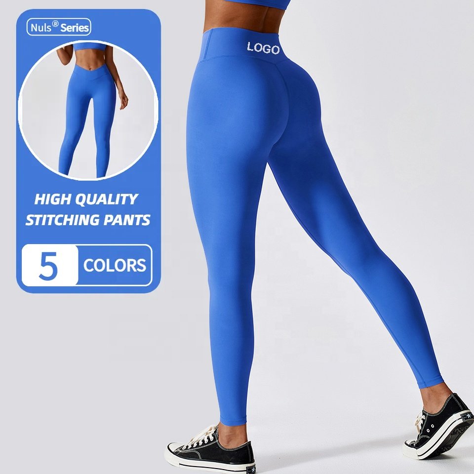Custom Athletic Wear Women Yoga Set One Shoulder Sports Bra Active Wear V Waist Leggings Women Workout Set Gym Fitness Sets