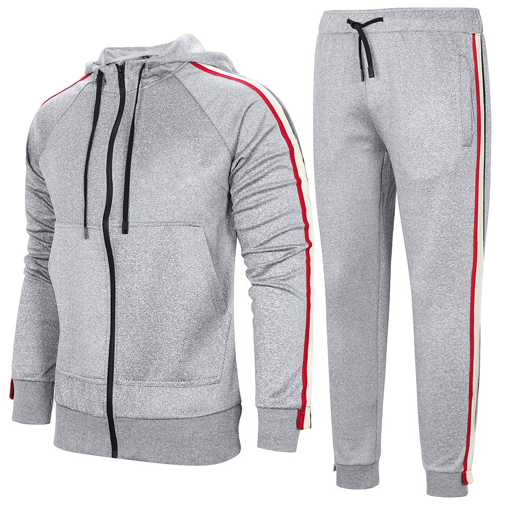 High quality Track suits for Men/Fashionable Slim fit color combination men's tracksuit for training wear and sports wear