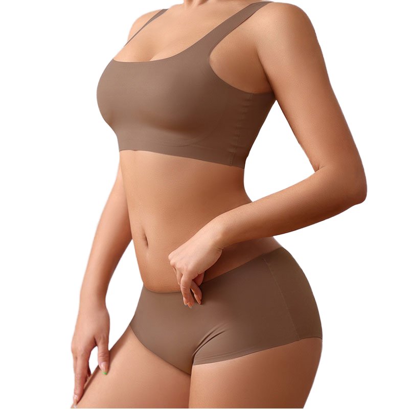 Hot Sale Sport Bra Set Women Comfortable Seamless Breathable Yoga Gather Underwear Sets