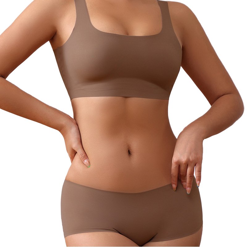 Hot Sale Sport Bra Set Women Comfortable Seamless Breathable Yoga Gather Underwear Sets