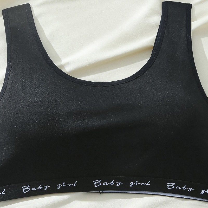 Wholesale Soft High Elastic Round Neck Solid Cotton Sports Tank Top Underwear Mid-rise Panty Plus Size Women's Sets