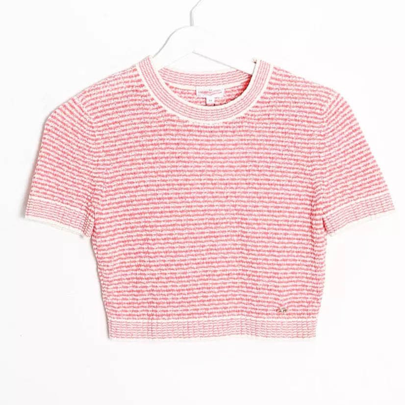 Custom design logo cotton fashion casual summer knitwear knitted suit knit top and short 2 piece set women's sets