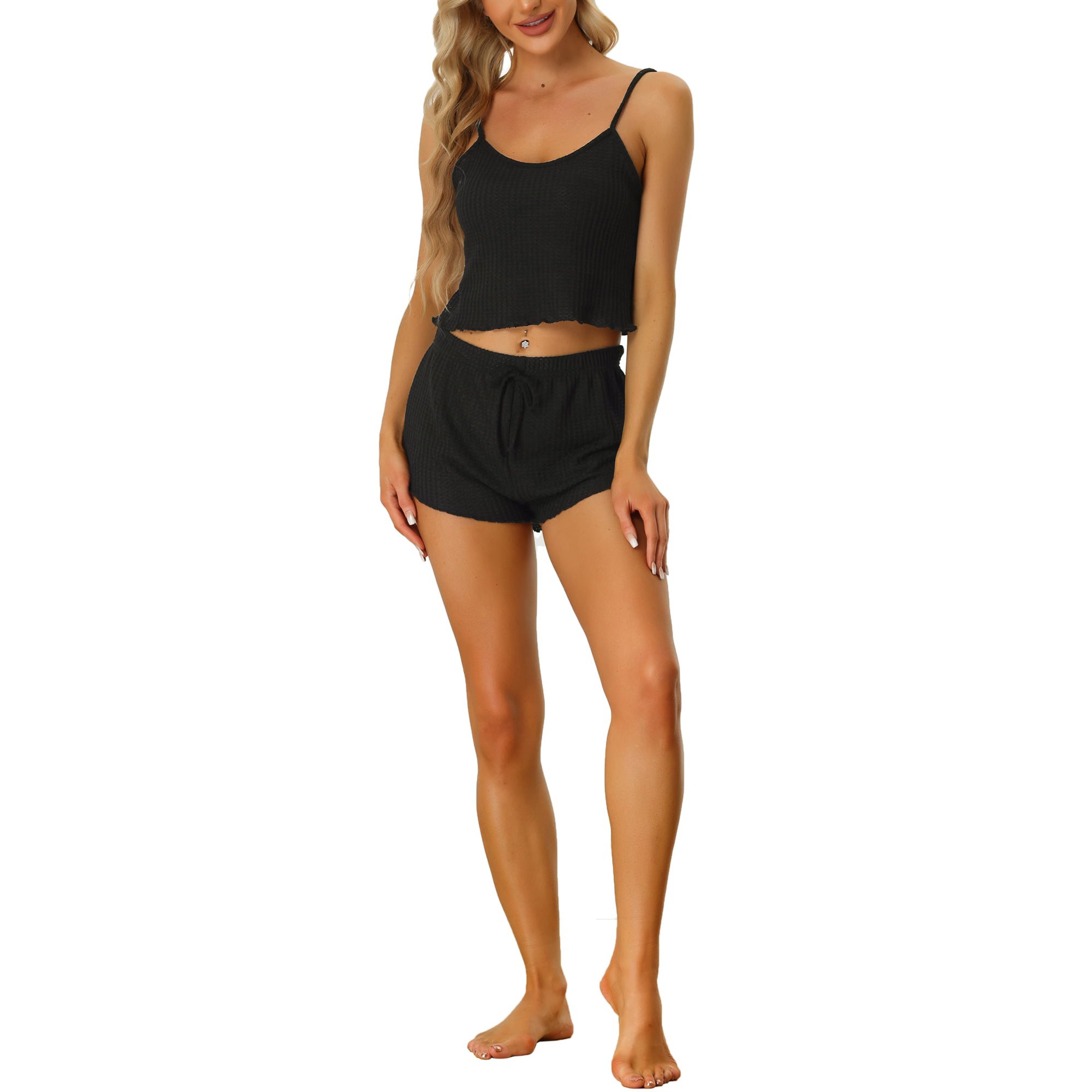 2024 Women Top Short Sets Women Clothing Sports Wear Workout Wear Cotton 2 Piece Lounge Wear Women's Short Set OEM Service