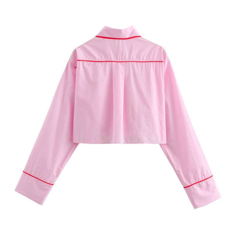 New Summer Fall Winter Lady Casual Color Blocking Stripe Blouse With Pant Two Piece Pants Set Pajama Set 2 Piece Set Women