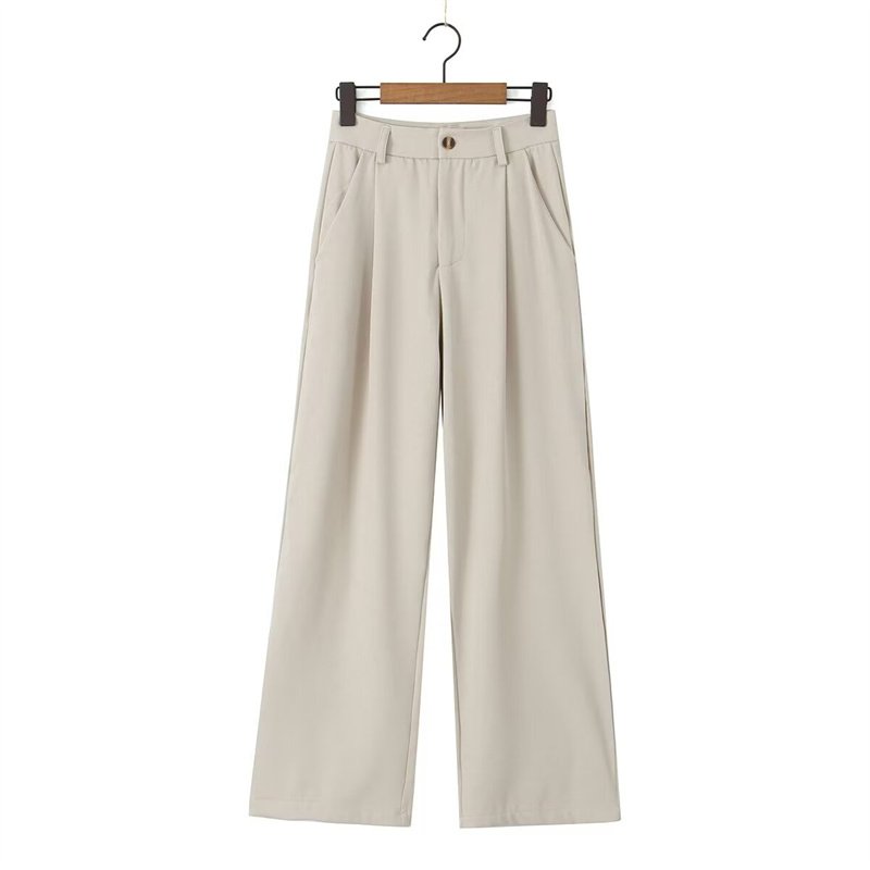 TAOP&ZA women's clothing 2024 summer new fashion casual sleeveless vest high waist slim trousers suit
