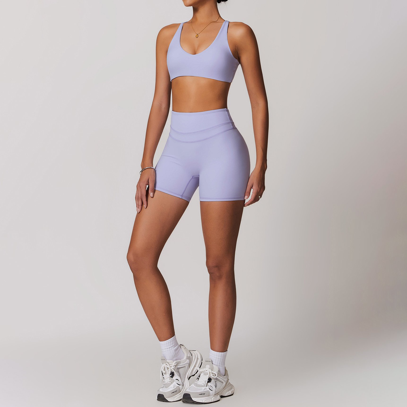YIYI Comfortable Shockproof Tops Gym Fitness Sets High Waist Shorts Sets Women Quick Dry Women Fitness Clothing Sets