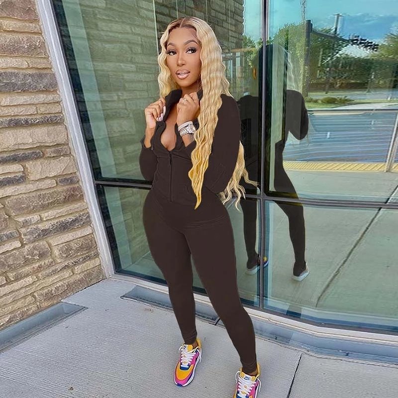 New Listing Women's Suits Two Piece Sport Tracksuits Ladies, Logo Beautiful Tracksuits Two Piece Tracksuit Women