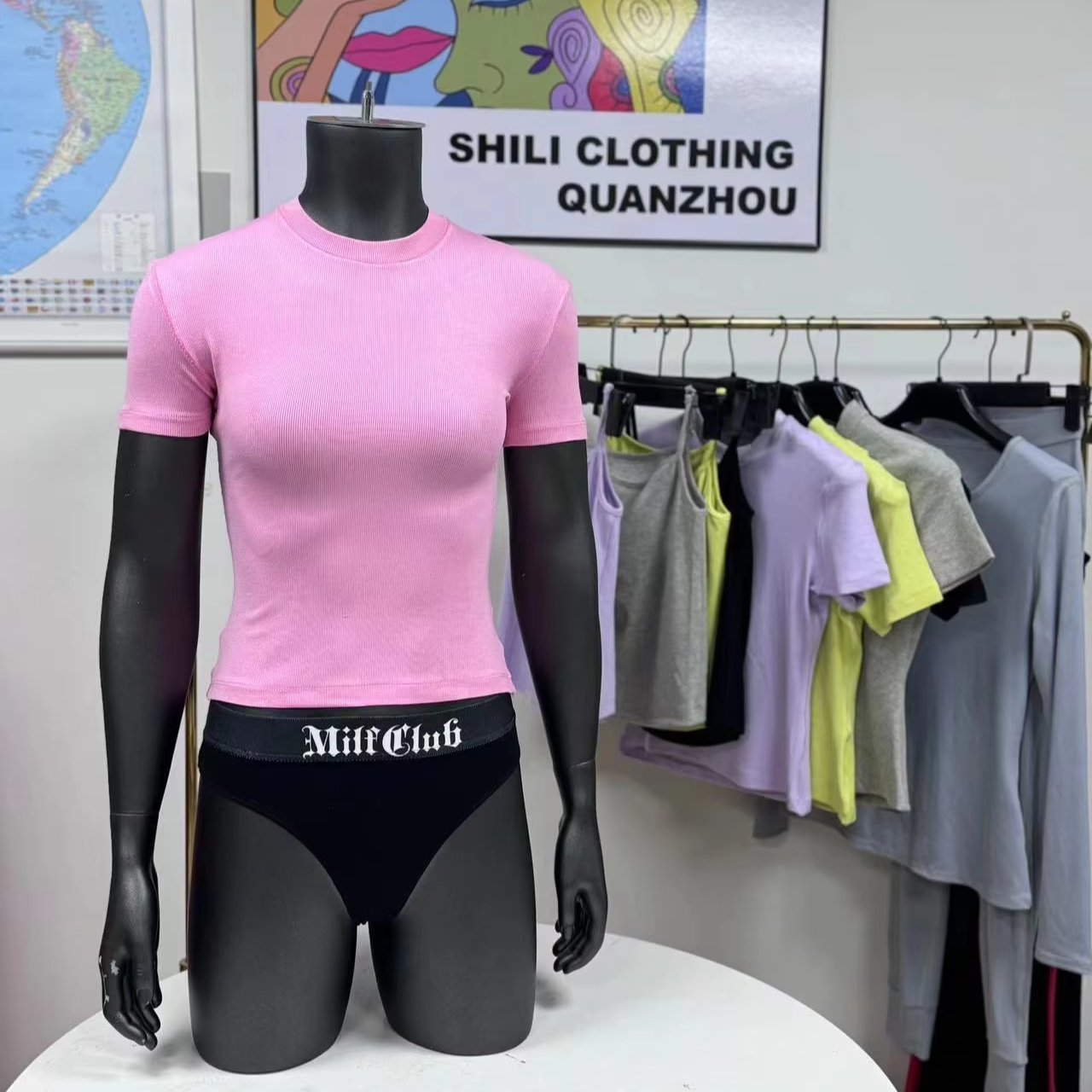 Custom Loungewear Women Sets Manufacturer Custom Logo Scoop Neck Top With Leggings Lounge Wear Women's Sets
