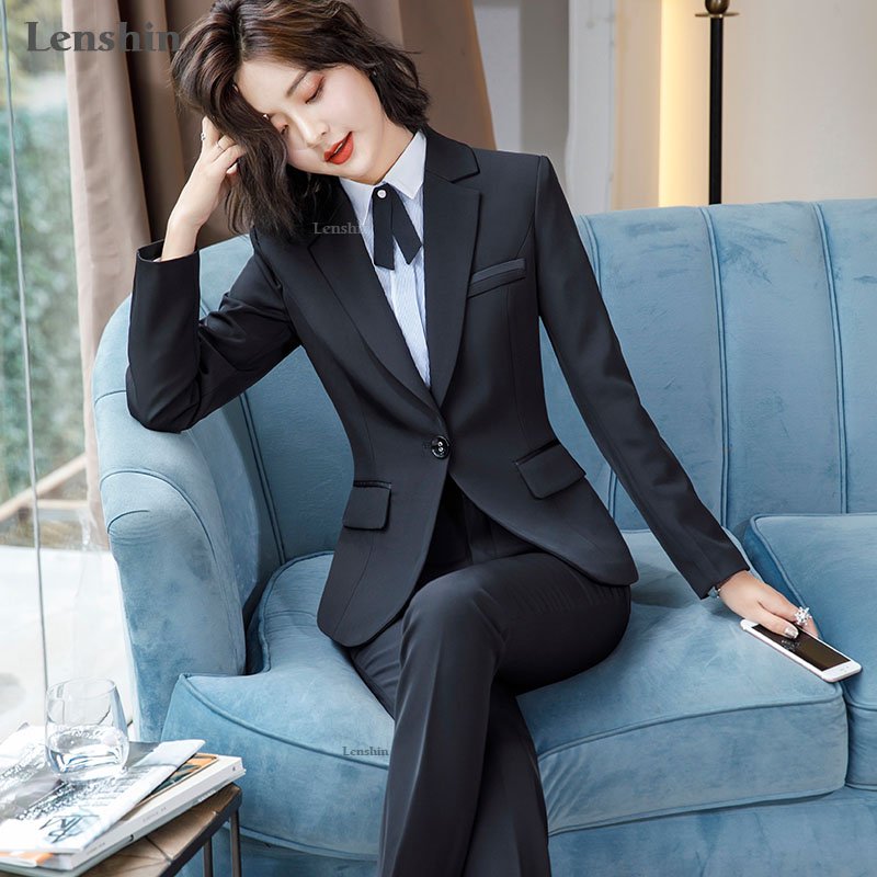 OEM Wholesale 3-Piece Women's Business Suit Set Office Lady Work Wear with Formal Blazer Jacket Vest and Trousers Dropship