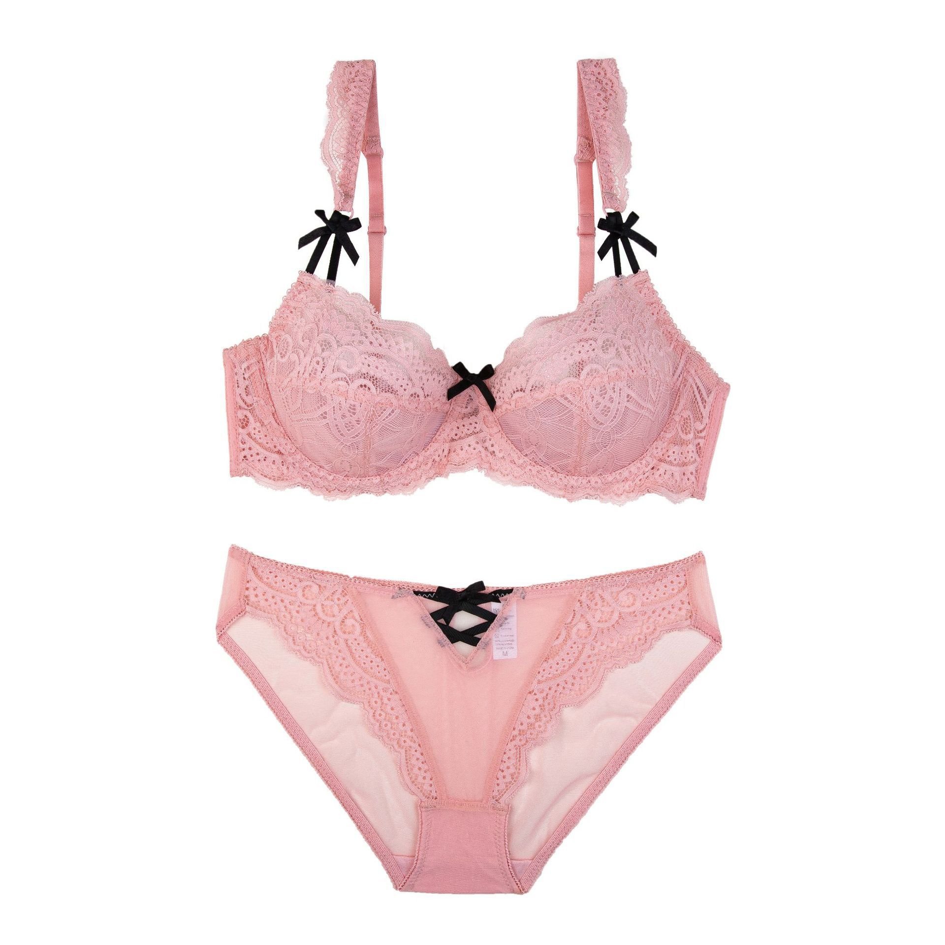 Direct Manufacturer breathable lace bra and panties set Women bra set Hot Designer Two Piece bra and panties Sets