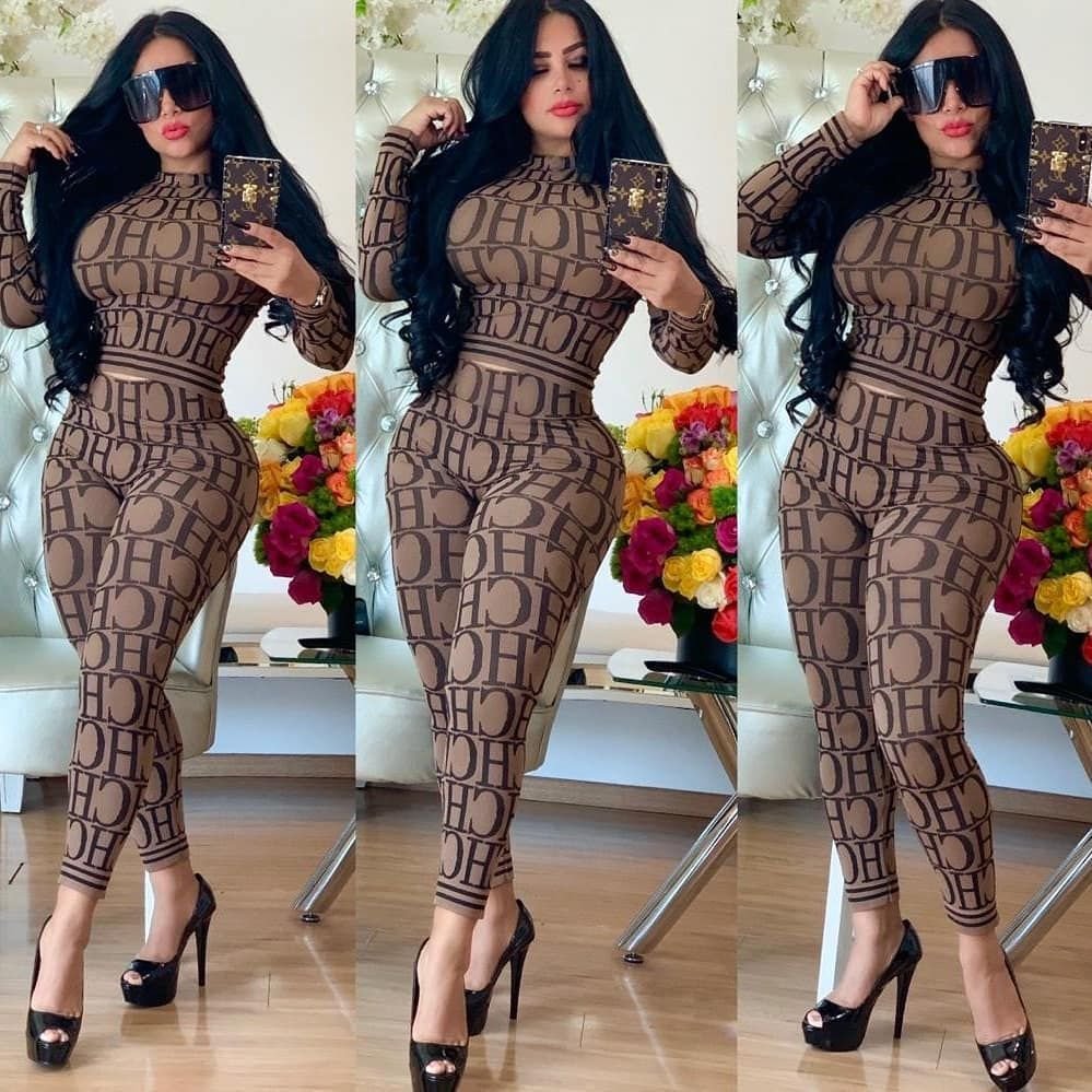 OLAF 2023 Fall Women Luxury Clothes Designer 2 Piece Tracksuit Set 3xl Outfits Clothing Fashion Brand Two Piece Pants Sets