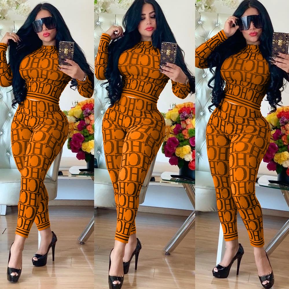 OLAF 2023 Fall Women Luxury Clothes Designer 2 Piece Tracksuit Set 3xl Outfits Clothing Fashion Brand Two Piece Pants Sets