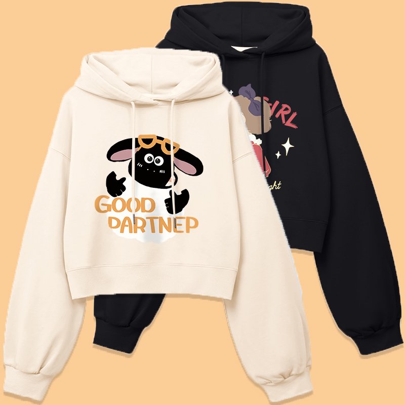 Custom wholesale puff print hoodi oversized plus size women's zipper crop embossed hoodies set and pants sweatpants women