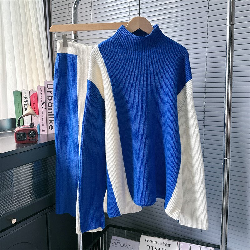 Boutique Wholesale 2024 Autumn and Winter New Fashion Sweater Casual Half Skirt Women's Set