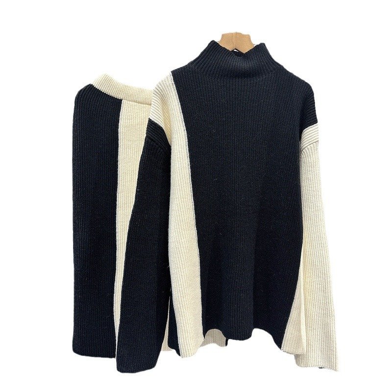 Boutique Wholesale 2024 Autumn and Winter New Fashion Sweater Casual Half Skirt Women's Set