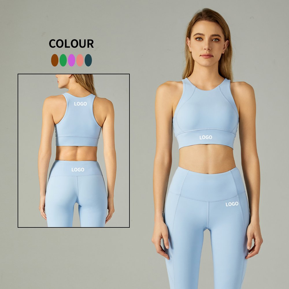 MIQI Women Yoga Leggings Running Workout Sets Sport Yoga Pants Sets High Quality Fitness Two Pieces Active Clothing