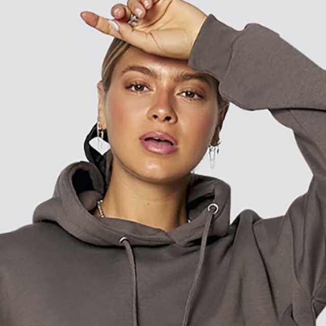 New Design Custom Logo Winter Hoodies For Ladies Latest Loose Sleeve Hoodie Fashionable Women's Hoodies Crop Tops