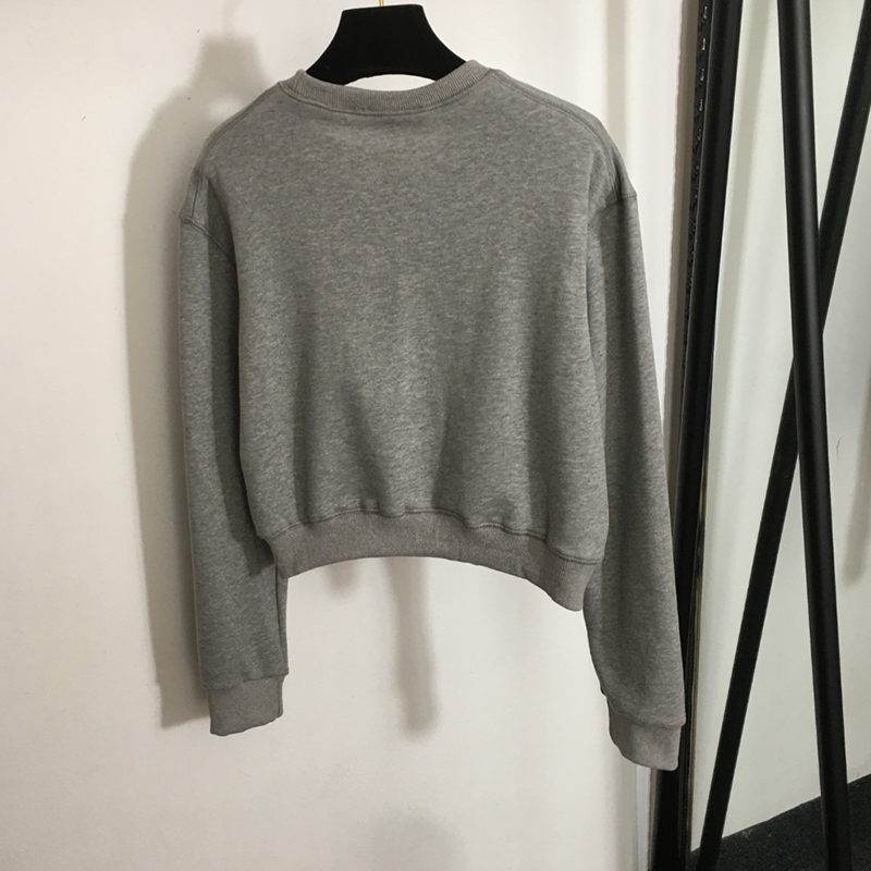 Hot Selling Autumn Winter Designer Casual Women's Sets Round Neck Sweatshirt Short Skirt Two Piece Set Latest Designer Clothes