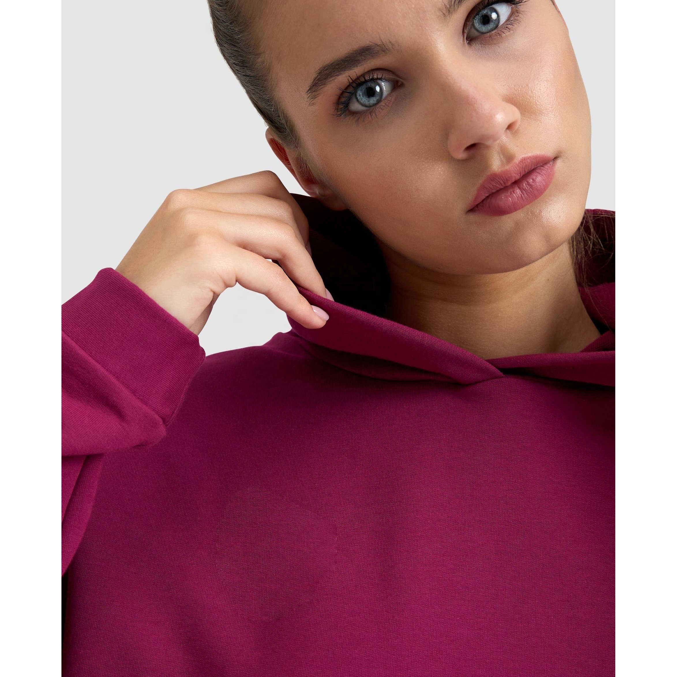 NEW wholesale Winter Contrast Color Long Sleeve Women Ladies Pullover Short Hoodie For Women Crop Hoodies sweater