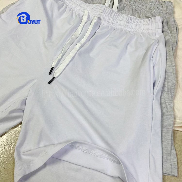 Custom lady Polyester spandex soft cotton feel sublimate women's sets blank t shirts and shorts low MOQ for Vinyl printing