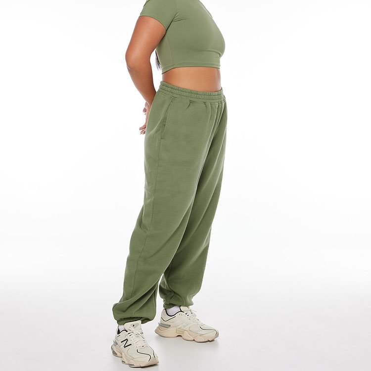 Custom Logo Women Casual Sports Wear Solid Running Joggers