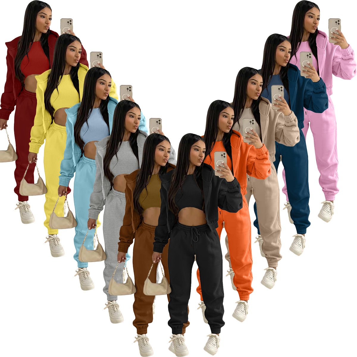 Fall 3 piece set women winter clothes for women women's sets