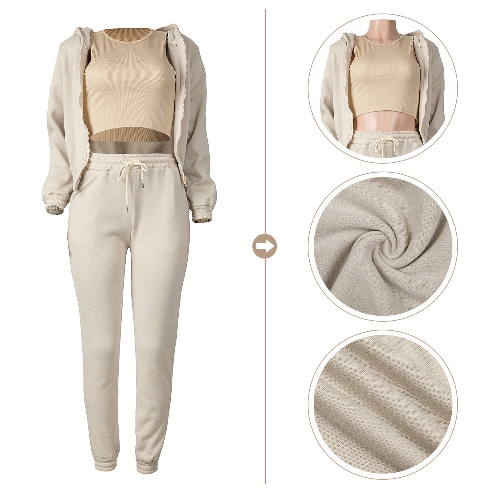 Fall 3 piece set women winter clothes for women women's sets