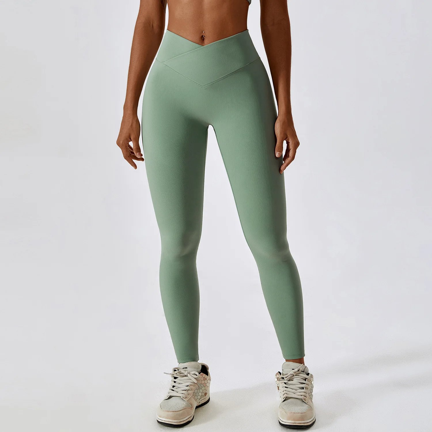 Women Crop Vest High Waist Pant Yoga Suit Lady Open Back Bra Scrunch Butt Pant Gym Sets Female Bell Bottom Sports Suit
