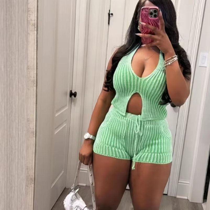 Women's Sets Outfits Tank Top With Short 2 Piece Casual Set Women Summer Athletic Wear