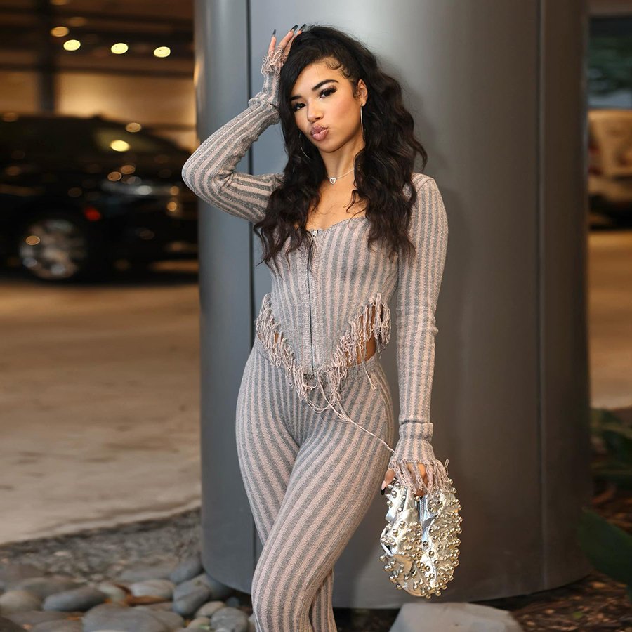 39242 Fashion Knit Women's Set Lounge Wear 2 Piece Set Women Clothing