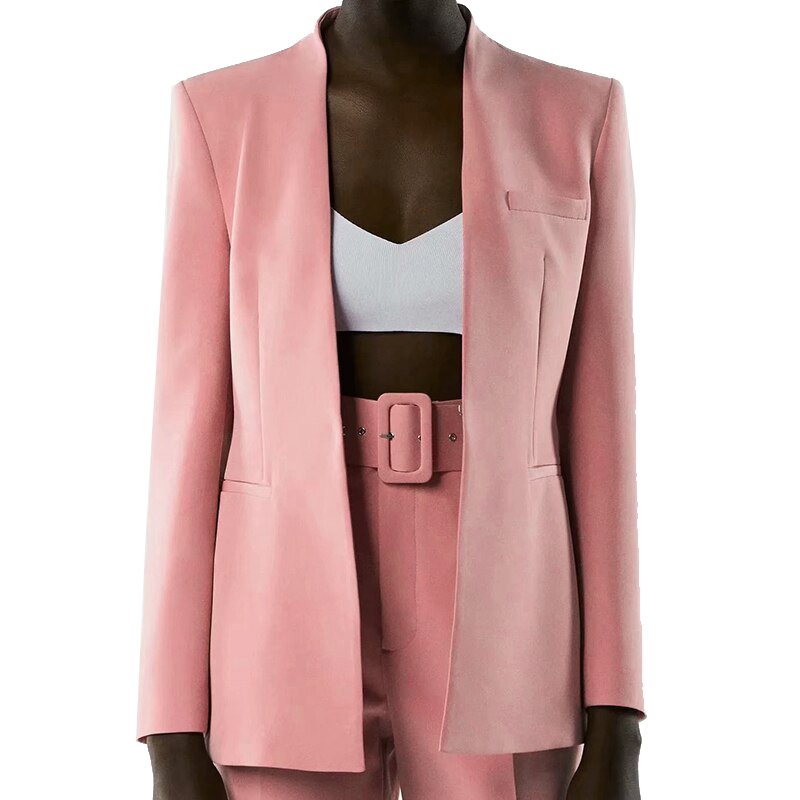Elegant and Professional High Quality Womens Formal Suit Set with Blazer Vest and Trousers for Office Wear