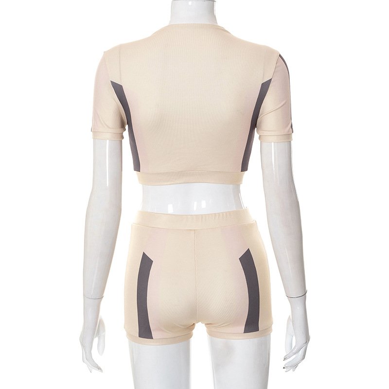 2023New Arrival High Waisted Women's Sets 2 Piece Shorts Set Women