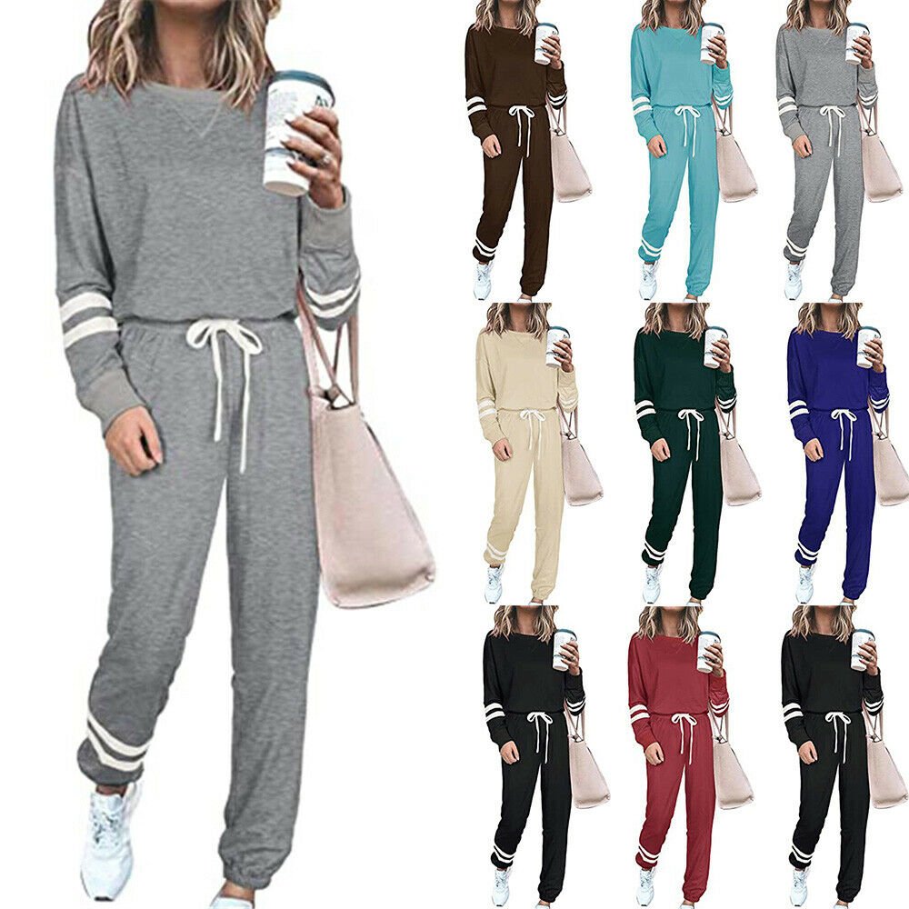 Tracksuit Set Women Wholesale Custom Casual Cotton Women Sweat suit Ladies Tracksuit