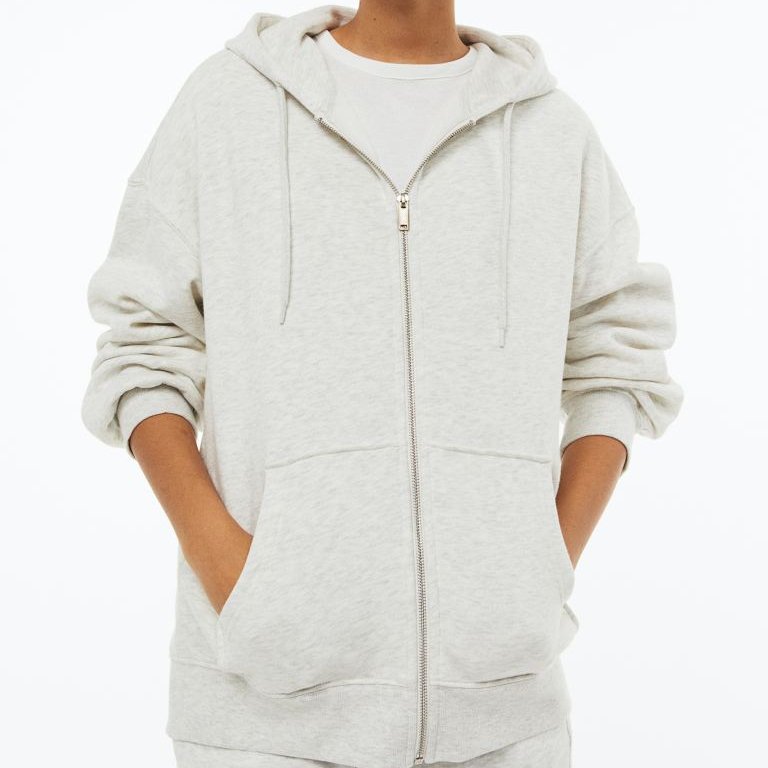 Custom Blank Oversized Zip Hoodie Women's Hoodies & Sweatshirts Jacket Heavyweight Fleece Thick Fashion Puff Print Zip Up Hoodie