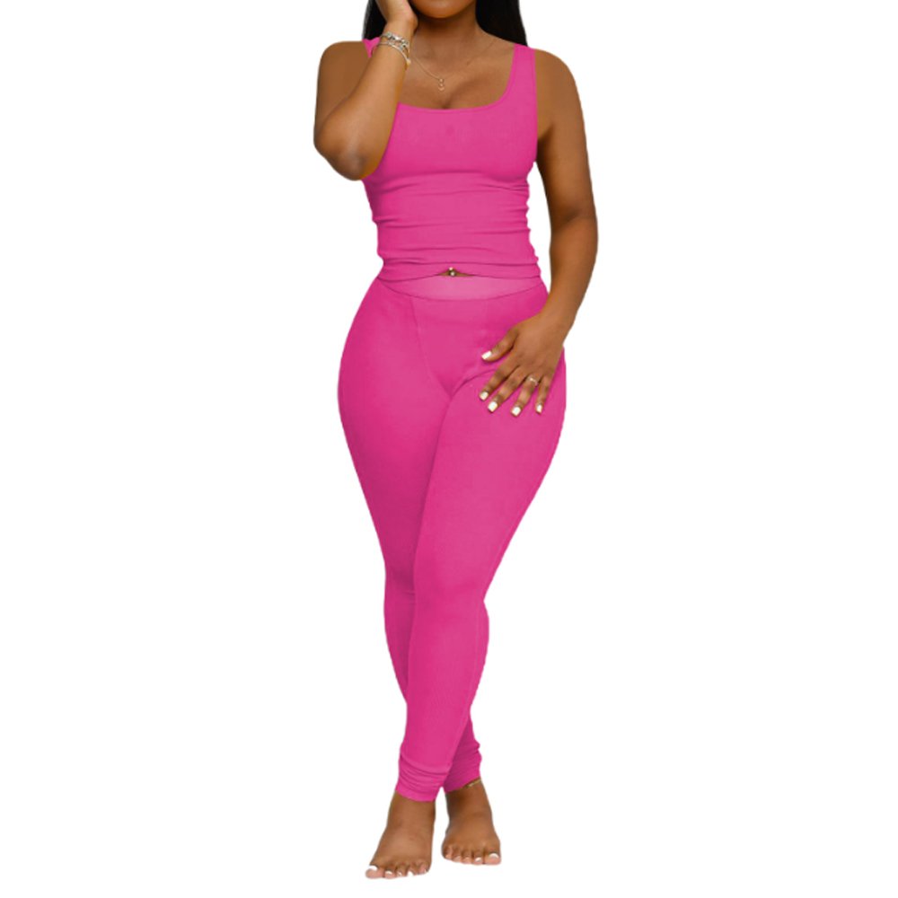 Ladies Custom Logo Leggings and Top Set for Women