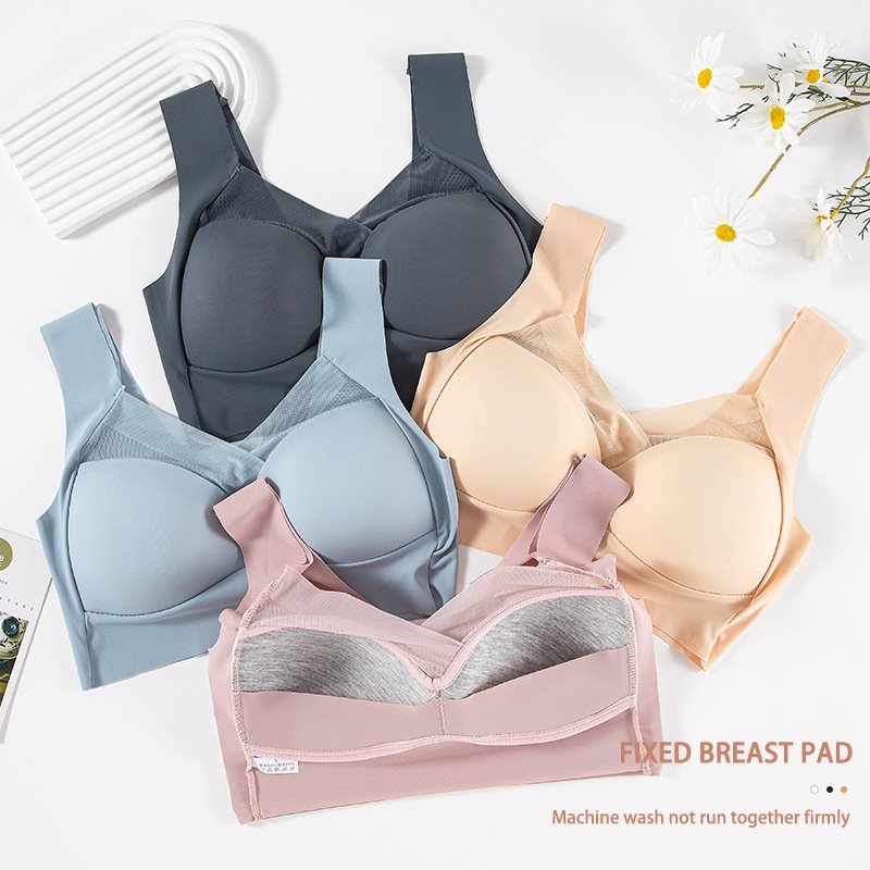 Sexy Seamless Lace Underwear Brasier Without Underwire Gym Fitness Exercise Top Bra Plus Size Bralette Push Up Bra For Women