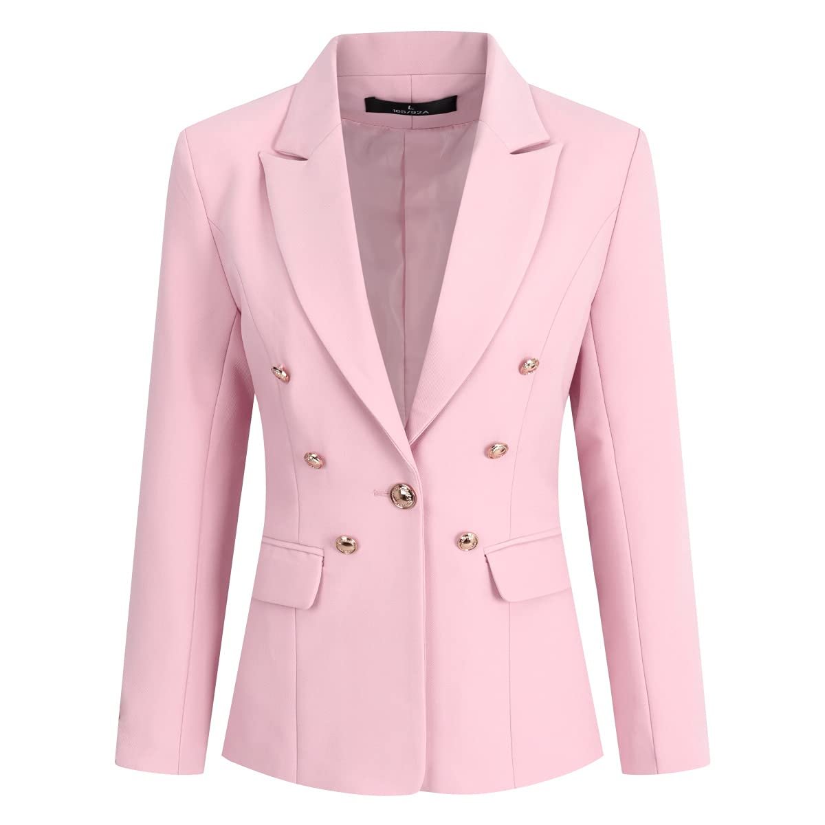 Women's 2 Pieces Vintage Office Lady Suit Set One Button Blazer and Suit Pants