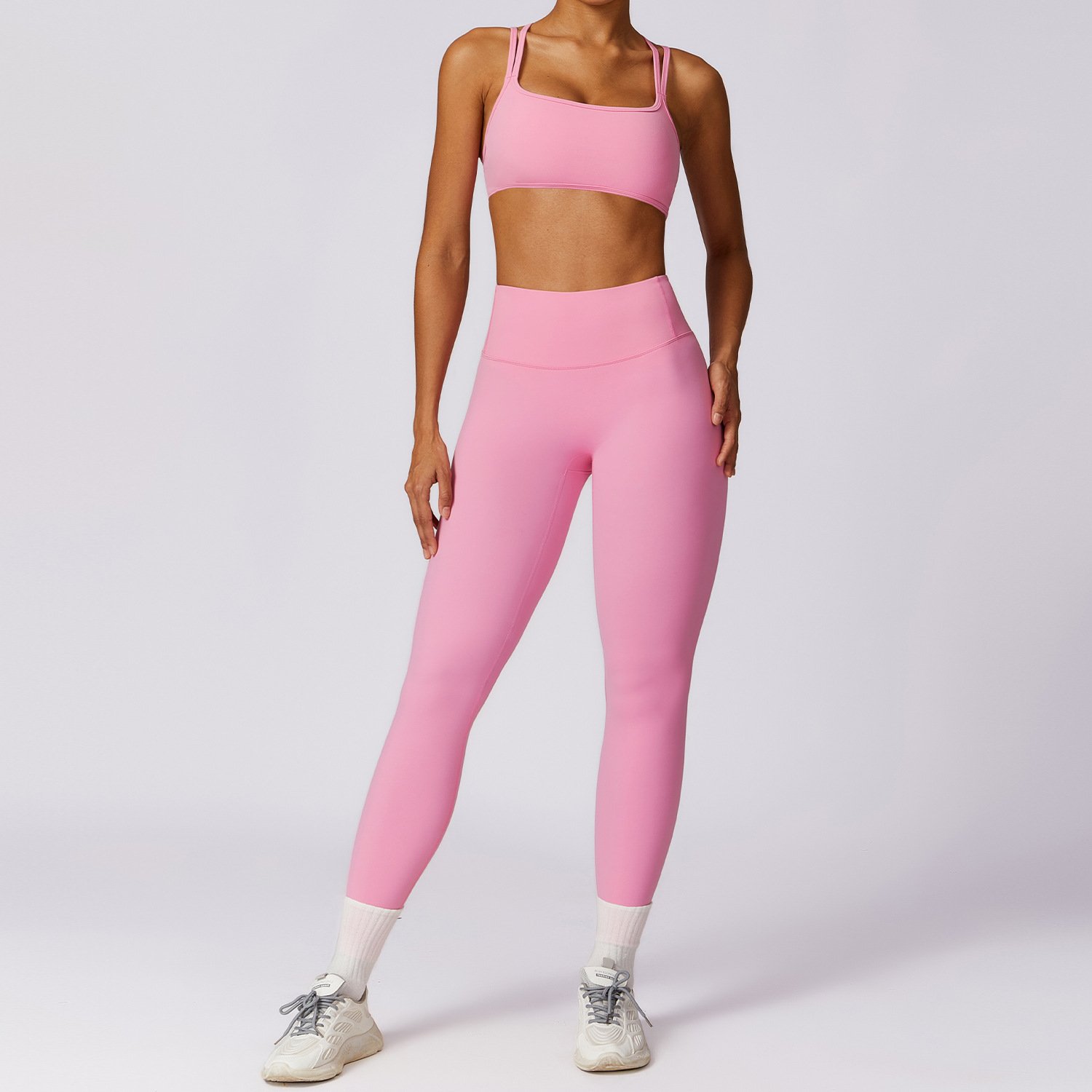 Custom Logo Spring Summer Dance Seamless Plus Size High Quality Gym Fitness Sportswear 2 Piece High Waist Leggings Yoga Sets