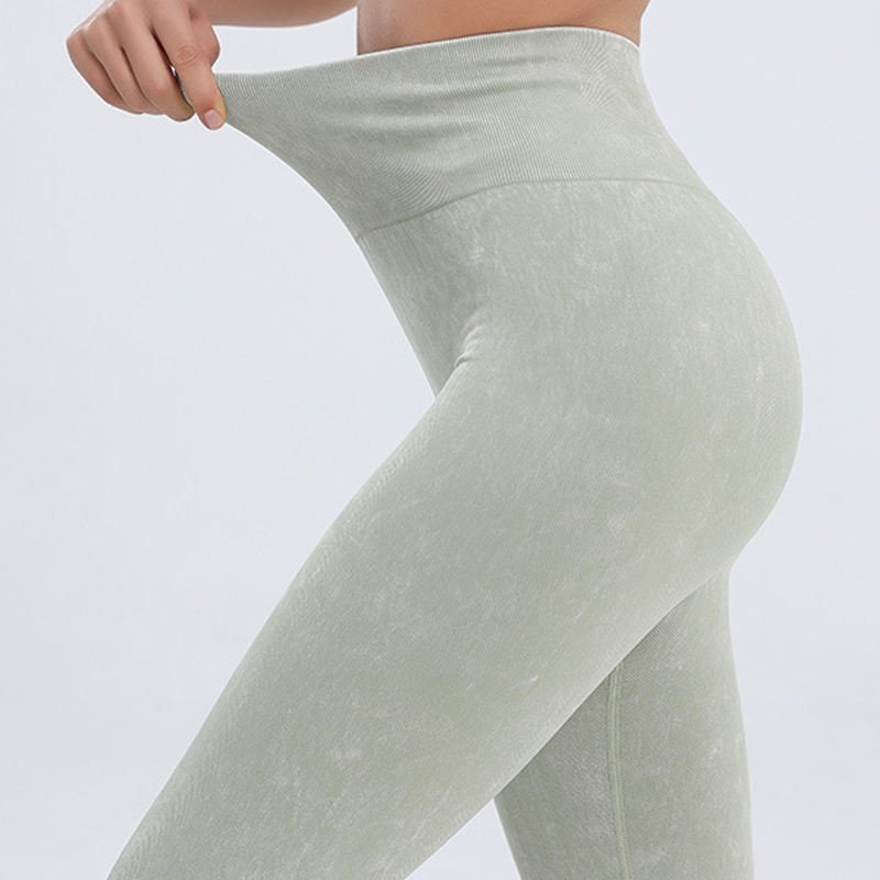Women's Sets Seamless Acid Wash 5 Piece Yoga Set Athletic Sports Wear Gym Fitness Clothing Set