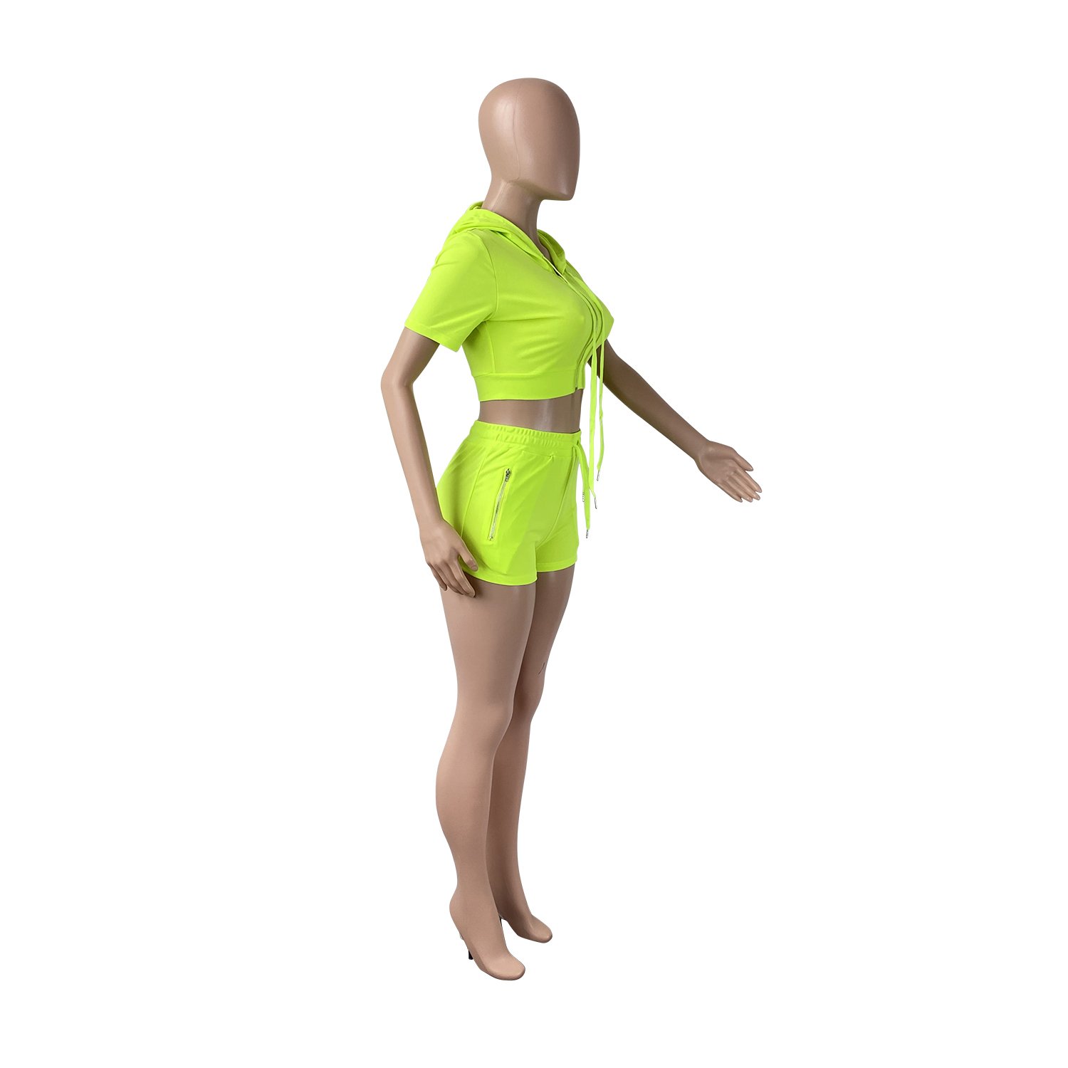 Women Shorts Set Casual Solid Color Hoodie Shorts Sweat Suits Sport Running Biker 2 Piece Short Set women outfits matching set